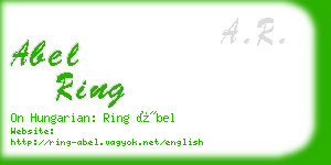 abel ring business card